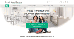 Desktop Screenshot of le-pret-immobilier.com