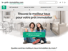 Tablet Screenshot of le-pret-immobilier.com